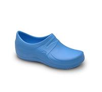 FELIZ CAMINAR - Zapatos Sanitarios Nebula/con Correa Antideslizantes y Cómodos/Anatómicos/Cocina, Sanidad, Hostelería (Blue 41)
