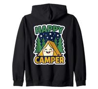 Feliz Camper Camping Buscador de Aventuras Noche Estrellada Cita Sudadera con Capucha