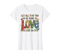 Feliz celebración del Primer día de Regreso a Clases Lista para estudiar Camiseta gráfica económica, Mujer, Blanco, XS