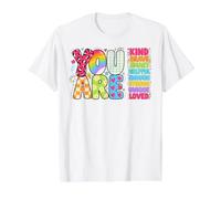 Feliz celebración del Primer día de Regreso a Clases Lista para estudiar Camiseta gráfica económica, Hombre, Blanco, XL