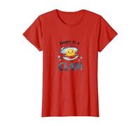 Feliz como una almeja Lindo Juego de Palabras océano Camiseta, Mujer, Rojo, XXL