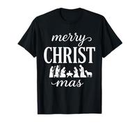Feliz Cristo, Jesús, Familia Cristiana de Navidad Camiseta
