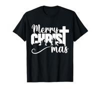 Feliz Cristo Mas Christian Navidad Jesús Navidad Familia Camiseta