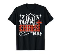 Feliz Cristo Mas Christian Navidad Jesús Navidad Familia Camiseta