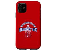 Feliz cumpleaños 12 niño hockey sobre hielo todo el día fiesta de cumpleaños Carcasa para iPhone 11