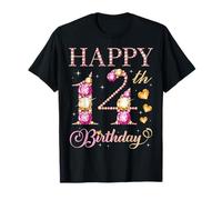 Feliz cumpleaños 14 años 14 años niños niñas Fiesta de cumpleaños Camiseta