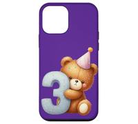 Feliz cumpleaños 3er Teddy Festive Celebration Bear Surprise Carcasa para iPhone 12 mini