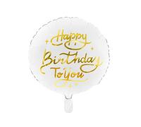 Feliz Cumpleaños A You Oro 35cm Mate Globo Metalizado FB58 para Classy Fiestas Y Original Fiestas Con Confident Visual Impacto