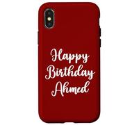 Feliz Cumpleaños Ahmed Carcasa para iPhone X/XS