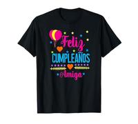 Feliz Cumpleanos Amiga-Happy Birthday Friend, Español Camiseta