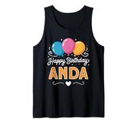 Feliz cumpleaños Anda Camiseta sin Mangas