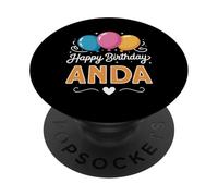 Feliz cumpleaños Anda PopSockets PopGrip Adhesivo