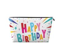 Feliz cumpleaños, Bolsa de artículos de tocador Bolsa de Maquillaje Bolsa de cosméticos Bolsa de artículos de tocador de Viaje portátil