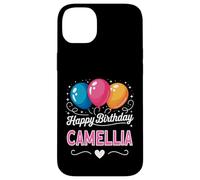 Feliz cumpleaños Camellia Carcasa para iPhone 14 Plus