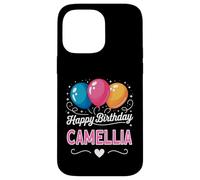 Feliz cumpleaños Camellia Carcasa para iPhone 14 Pro MAX
