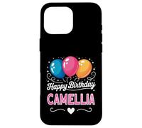 Feliz cumpleaños Camellia Carcasa para iPhone 16 Pro MAX