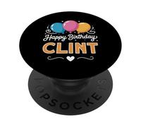Feliz cumpleaños Clint PopSockets PopGrip Adhesivo