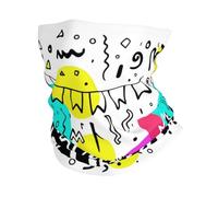 Feliz Cumpleaños con Un Colorido Garabato Protección Solar Cuello Pañuelo Protección UV Polainas De Cuello Pañuelo De Cabeza para Deportes Cámping Mujer