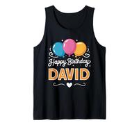 Feliz cumpleaños David Camiseta sin Mangas