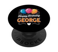 Feliz cumpleaños George PopSockets PopGrip Adhesivo