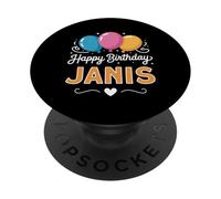 Feliz cumpleaños Janis PopSockets PopGrip Adhesivo