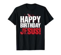 Feliz Cumpleaños Jesús Party Hat Christmas Christians Tees Camiseta