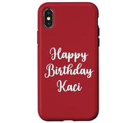 Feliz Cumpleaños Kaci Carcasa para iPhone X/XS