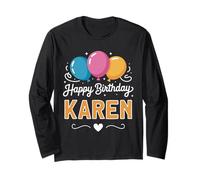 Feliz cumpleaños Karen Manga Larga