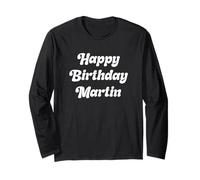 Feliz Cumpleaños Martin Manga Larga