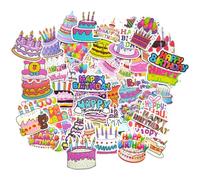 Feliz cumpleaños pegatinas para scrapbooking albumes de recortes journal diario agenda tarjetas de Felicitacion regalo de cumpleaños Happy Birthday stickers kit