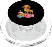 Feliz cumpleaños Perro Salchicha Cachorro papá mamá Mejor Amigo PopSockets PopGrip para MagSafe