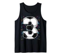 Feliz Cumpleaños Soccer Squad 3er Cumpleaños Jugador Camiseta sin Mangas