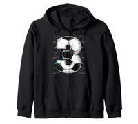 Feliz Cumpleaños Soccer Squad 3er Cumpleaños Jugador Sudadera con Capucha