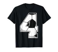 Feliz Cumpleaños Soccer Squad 4th Birthday Player Camiseta