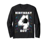 Feliz Cumpleaños Soccer Squad 4th Birthday Player Manga Larga