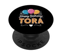 Feliz cumpleaños Tora PopSockets PopGrip Adhesivo