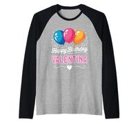 Feliz cumpleaños Valentina Camiseta Manga Raglan