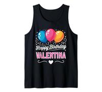 Feliz cumpleaños Valentina Camiseta sin Mangas