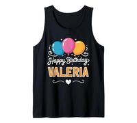 Feliz cumpleaños Valeria Camiseta sin Mangas