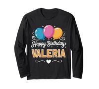 Feliz cumpleaños Valeria Manga Larga
