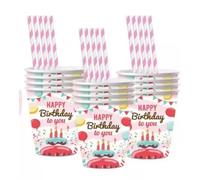 ¡Feliz Cumpleaños! Vasos de papel - paquete de 10