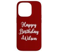 Feliz Cumpleaños Wilson Carcasa para iPhone 14 Pro