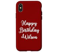 Feliz Cumpleaños Wilson Carcasa para iPhone X/XS