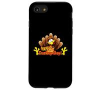 Feliz Día de Acción de Gracias Divertido Lindo Peregrino Pavo Hombres Mujeres Carcasa para iPhone SE (2020) / 7/8
