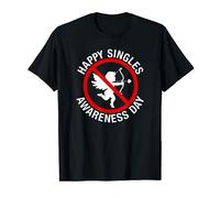 Feliz día de conciencia de solteros - Divertido No Amor Anti-Cupido Odio Camiseta