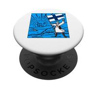 Feliz día de la Independencia de Finlandia 6 de diciembre, gráfico de Amanecer PopSockets PopGrip Adhesivo