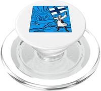 Feliz día de la Independencia de Finlandia 6 de diciembre, gráfico de Amanecer PopSockets PopGrip para MagSafe