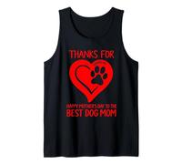 Feliz Día de la Madre A La Mejor Mamá Perro Gracias Por Amar Camiseta sin Mangas