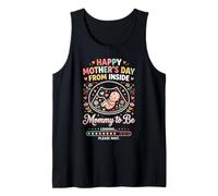 Feliz Día De La Madre Desde El Interior Mamá Mamá A Ser Cargando 1 Camiseta sin Mangas