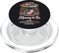 Feliz Día De La Madre Desde El Interior Mamá Mamá A Ser Cargando 1 PopSockets PopGrip para MagSafe